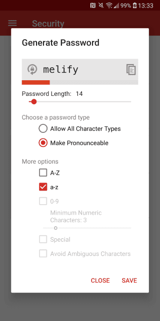 lastpass strong password generator